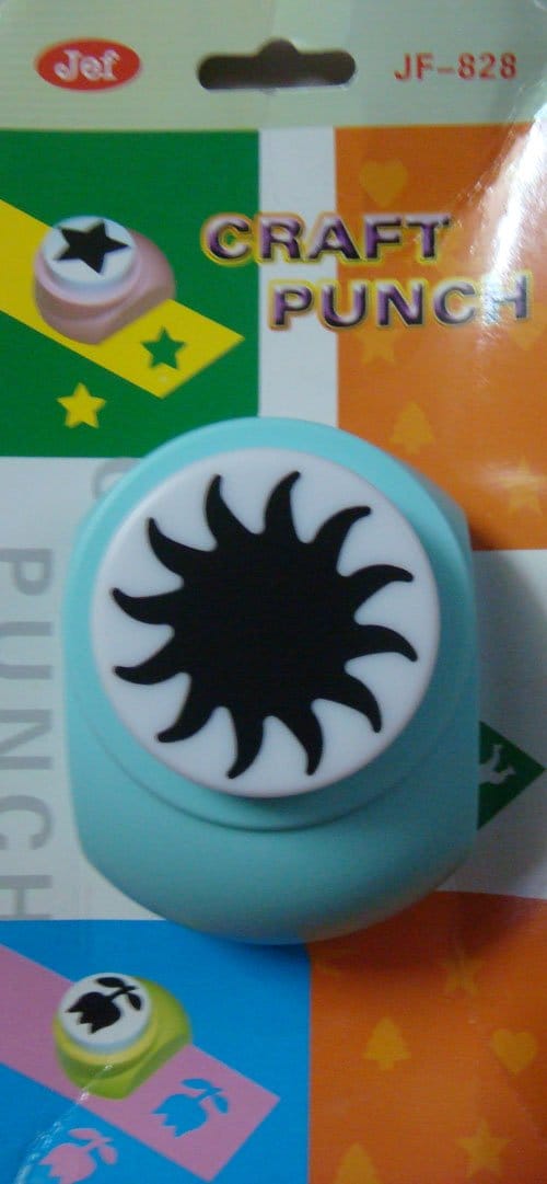 Jef Giant Craft Punch - Sun centre for flower spacious 828 16 Jef Giant Craft Punch - Sun centre for flower spacious