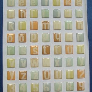 Alphabets Stickers - Vintage