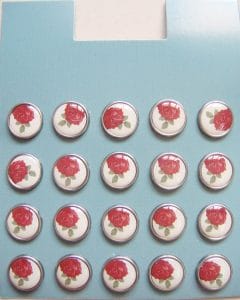 Floral Epoxy Brads - Design 1