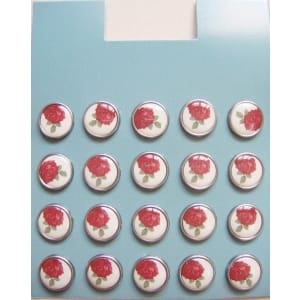Floral Epoxy Brads - Design 1