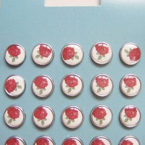 Floral Epoxy Brads - Design 1