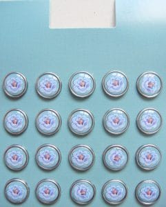 Floral Epoxy Brads - Design 3