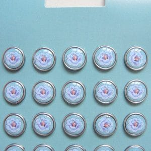 Floral Epoxy Brads - Design 3