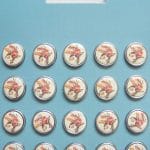 Floral Epoxy Brads - Design 4