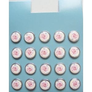 Floral Epoxy Brads - Design 5