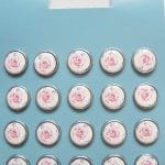 Floral Epoxy Brads - Design 5