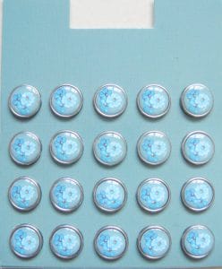 Floral Epoxy Brads - Design 6