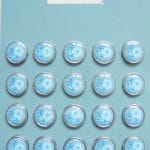 Floral Epoxy Brads - Design 6