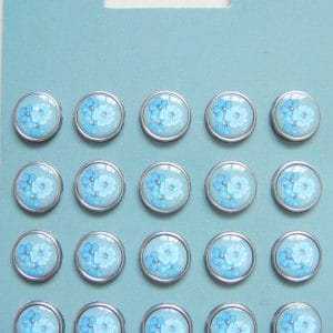 Floral Epoxy Brads - Design 6