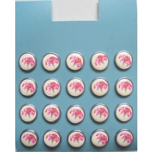 Floral Epoxy Brads - Design 7