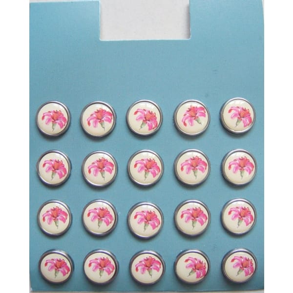 Floral Epoxy Brads - Design 7