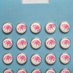 Floral Epoxy Brads - Design 7