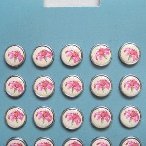 Floral Epoxy Brads - Design 7