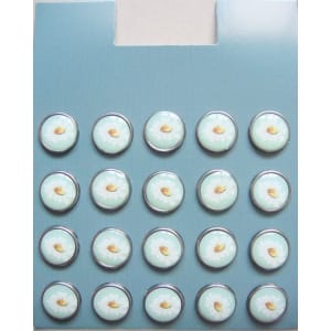 Floral Epoxy Brads - Design 8