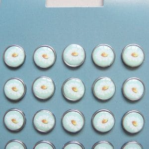 Floral Epoxy Brads - Design 8