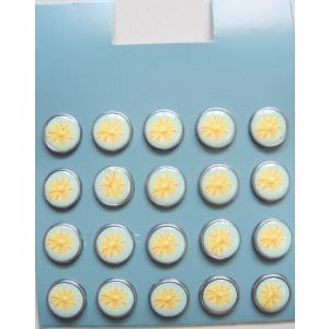 Floral Epoxy Brads - Design 9