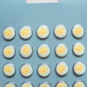 Floral Epoxy Brads - Design 9