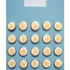 Floral Epoxy Brads - Design 11