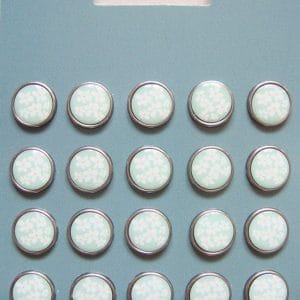 Floral Epoxy Brads - Design 12