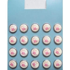 Floral Epoxy Brads - Design 13