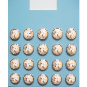 Floral Epoxy Brads - Design 14