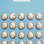 Floral Epoxy Brads - Design 14