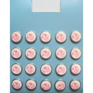 Floral Epoxy Brads - Design 16