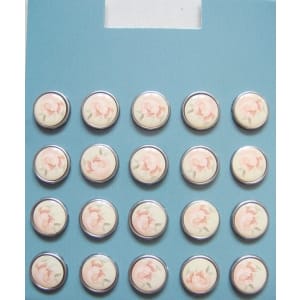 Floral Epoxy Brads - Design 17