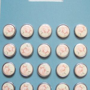 Floral Epoxy Brads - Design 17