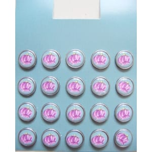 Floral Epoxy Brads - Design 18