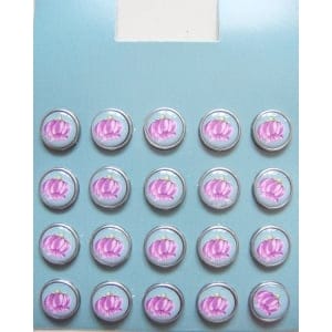 Floral Epoxy Brads - Design 18