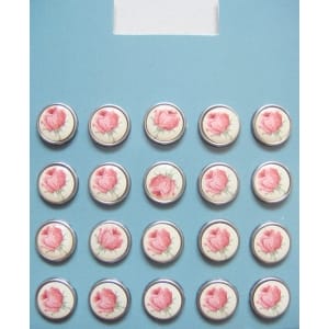 Floral Epoxy Brads - Design 19