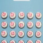 Floral Epoxy Brads - Design 19