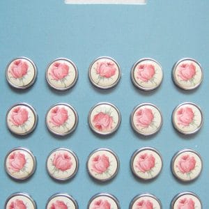 Floral Epoxy Brads - Design 19