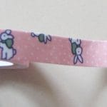 Bunny Print - Peach - Fabric Tape