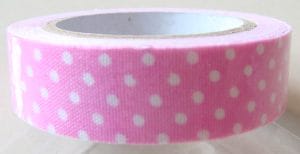 Polka dot Print - Pink - Fabric Tape