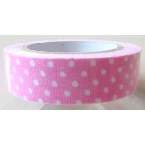 Polka dot Print - Pink - Fabric Tape