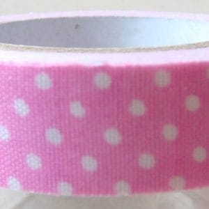 Polka dot Print - Pink - Fabric Tape