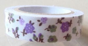 Floral Print - Purple - Fabric Tape