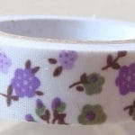 Floral Print - Purple - Fabric Tape