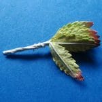 Mulberry Paper Small Leaves - Light Green and Brown