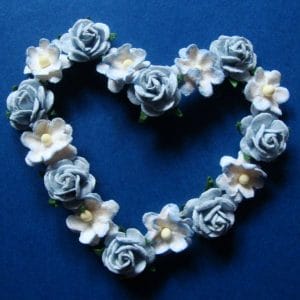 Heart of Flowers - Blue