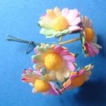 Mulberry Paper Sunflowers - Yellow, Green and Pink