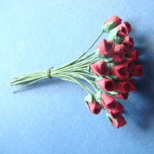 A bunch of Mini Flowers - Red