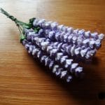 A Stem of Flowers - Lavendar and White