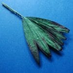 Mulberry Paper Long Leaves - Dark Green