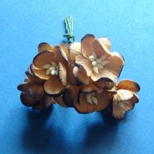 Mulberry Cherry Blossoms - Light and Dark Brown (Pack of 10 flowers)