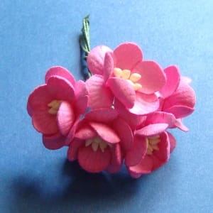 Mulberry Cherry Blossoms - Pink (Pack of 10 flowers)