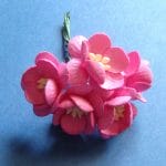 Mulberry Cherry Blossoms - Pink (Pack of 10 flowers)
