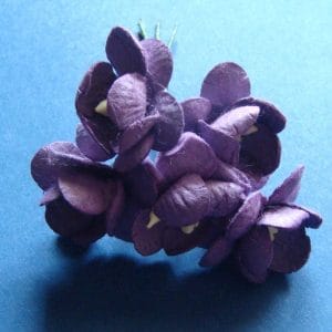 Mulberry Cherry Blossoms - Purple (Pack of 10 flowers)
